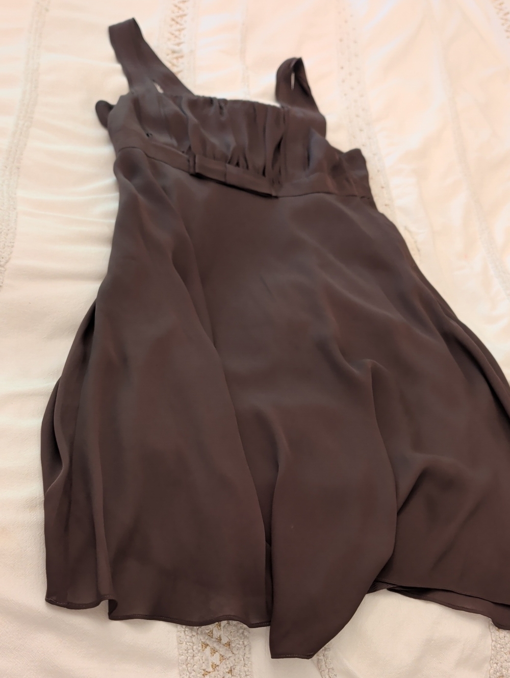 RW&CO. Brown Sleeveless A-Line Midi Dress